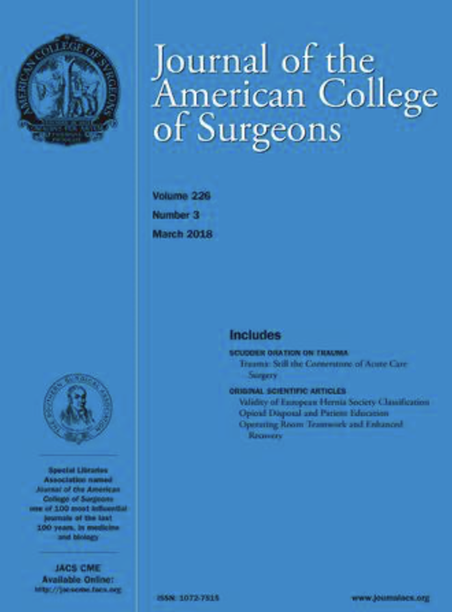 Journal of the American College of Surgeons cover